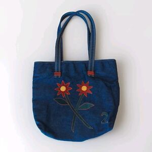 Amy 8 Chan New York Tote Bag Denim Flowers Floral
